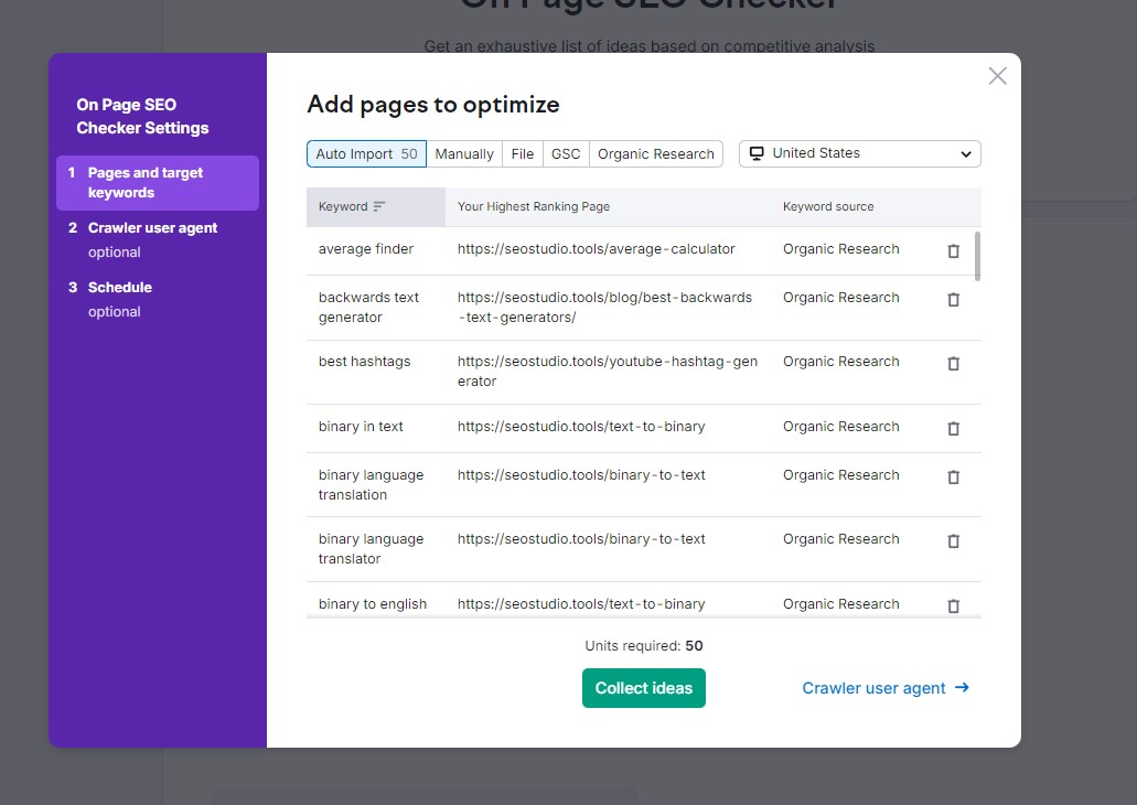 On Page SEO Checker - Collect Ideas